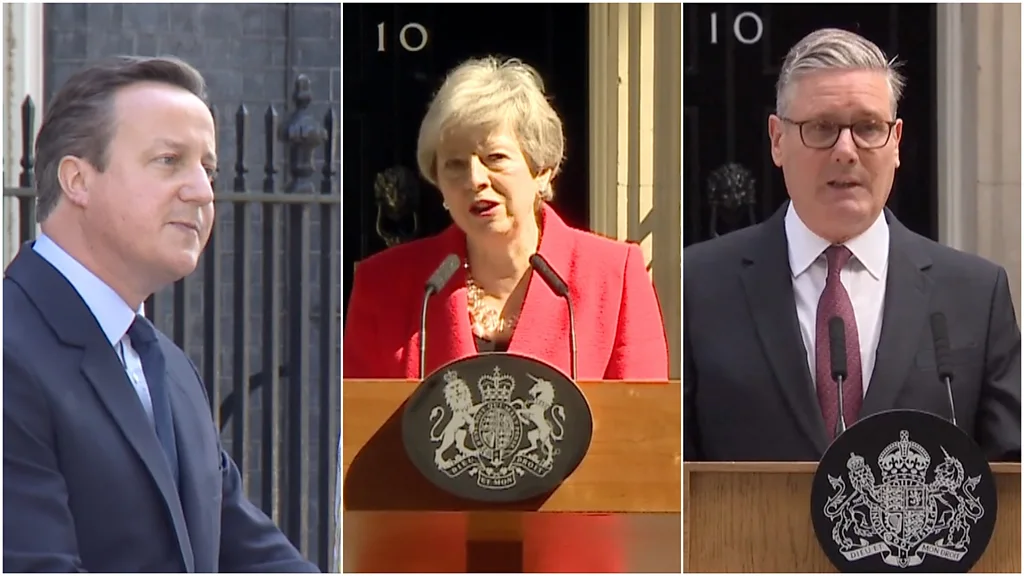 UK Prime Ministers Cameron, May, Johnson, Truss, Sunak Resignations Mark Decade of Instability