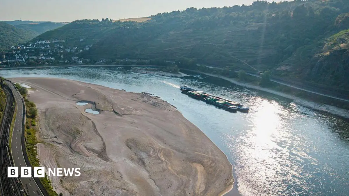 Rhine River Falls to Lowest Recorded Depth, Crippling German Commerce