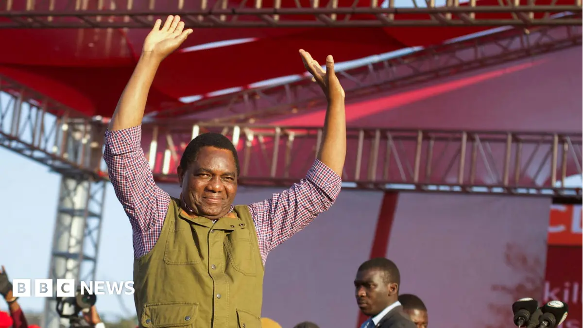 Hakainde Hichilema Secures Second Term as Zambian President with 60% of Vote