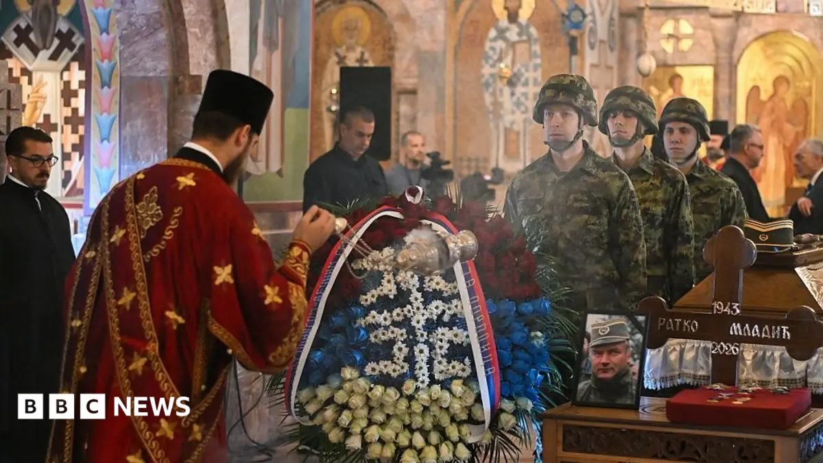 Thousands Attend Belgrade Funeral for Convicted Bosnian War Criminal Ratko Mladić