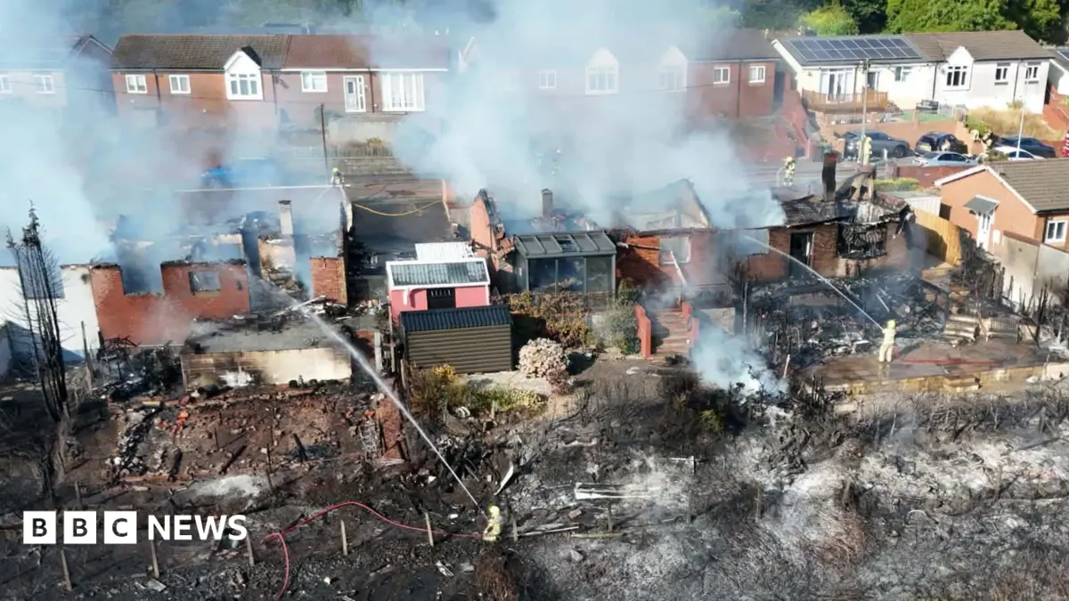 Caerphilly Homes Destroyed by Major Fire, Residents Evacuated
