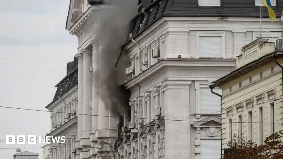 Russian Drone Strikes Kyiv Security Headquarters; Zelensky Reports No Fatalities