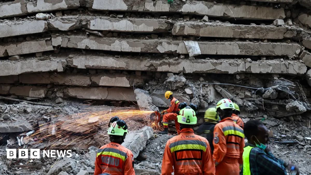 Seven Missing After Multi-Storey Building Collapses During Construction in Nairobi
