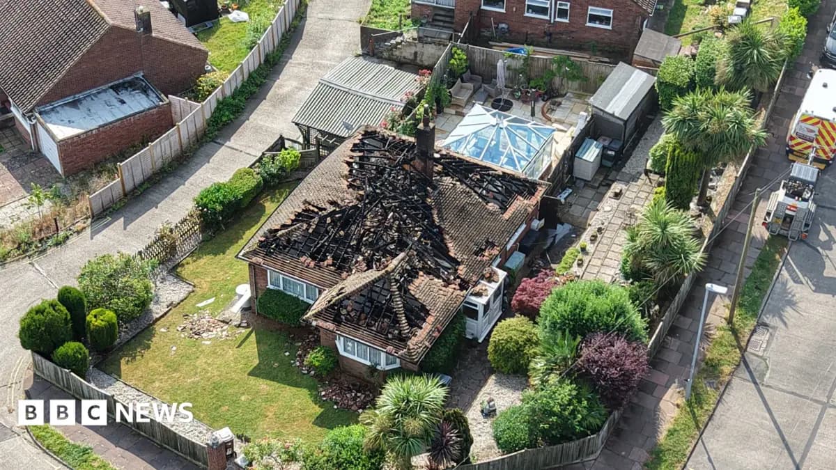 Lightning Strikes Ignite Six Blazes, Destroy Kent and Sussex Homes