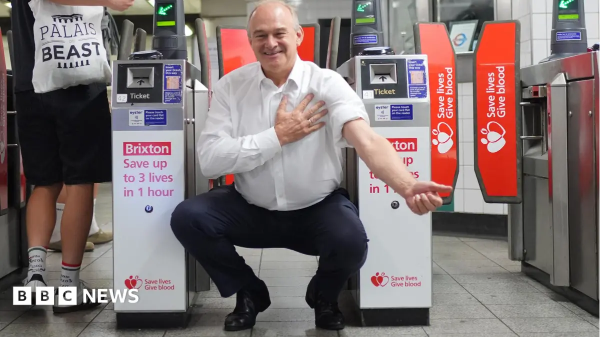 Liberal Democrat Leader Ed Davey Blocked From Donating Blood After Southern France Holiday
