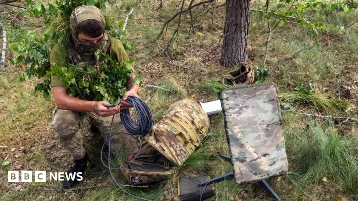 Starlink Satellites Sustain Ukrainian Military Communications Amidst On-the-Ground Operations