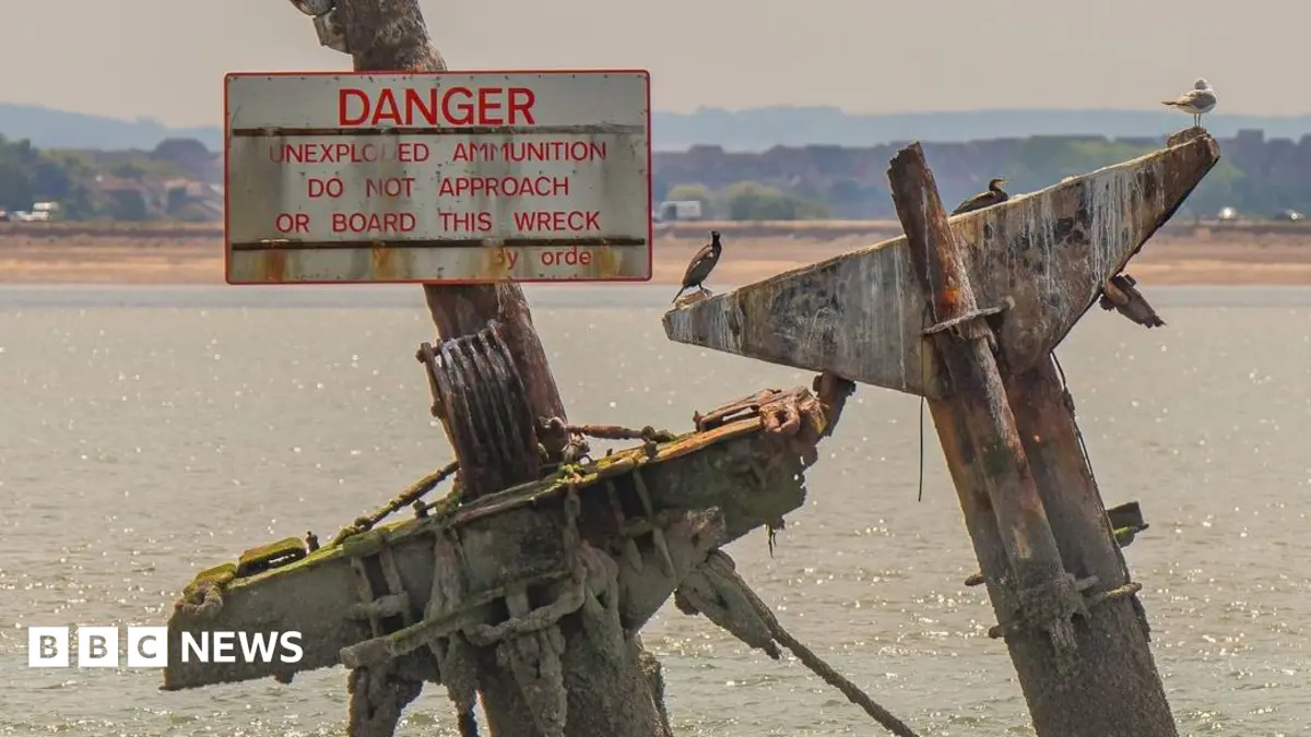Masts Removed From Explosives-Laden SS Montgomery Wreck in Thames Estuary