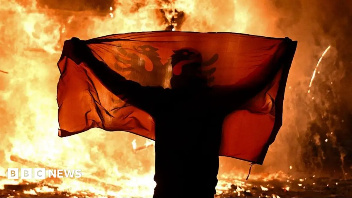 Tirana Protests Escalate: Demonstrators Clash With Police, Set Vehicles Alight