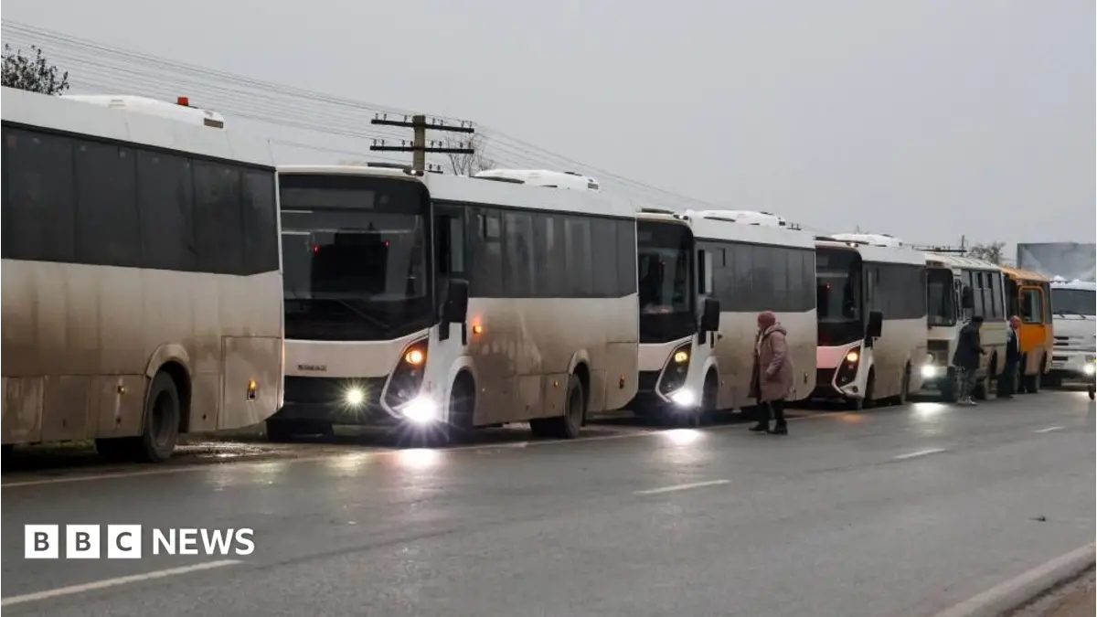 Ukrainians Evacuated from Russian-Occupied Oleshky Reach Belarus Amidst Humanitarian Claims
