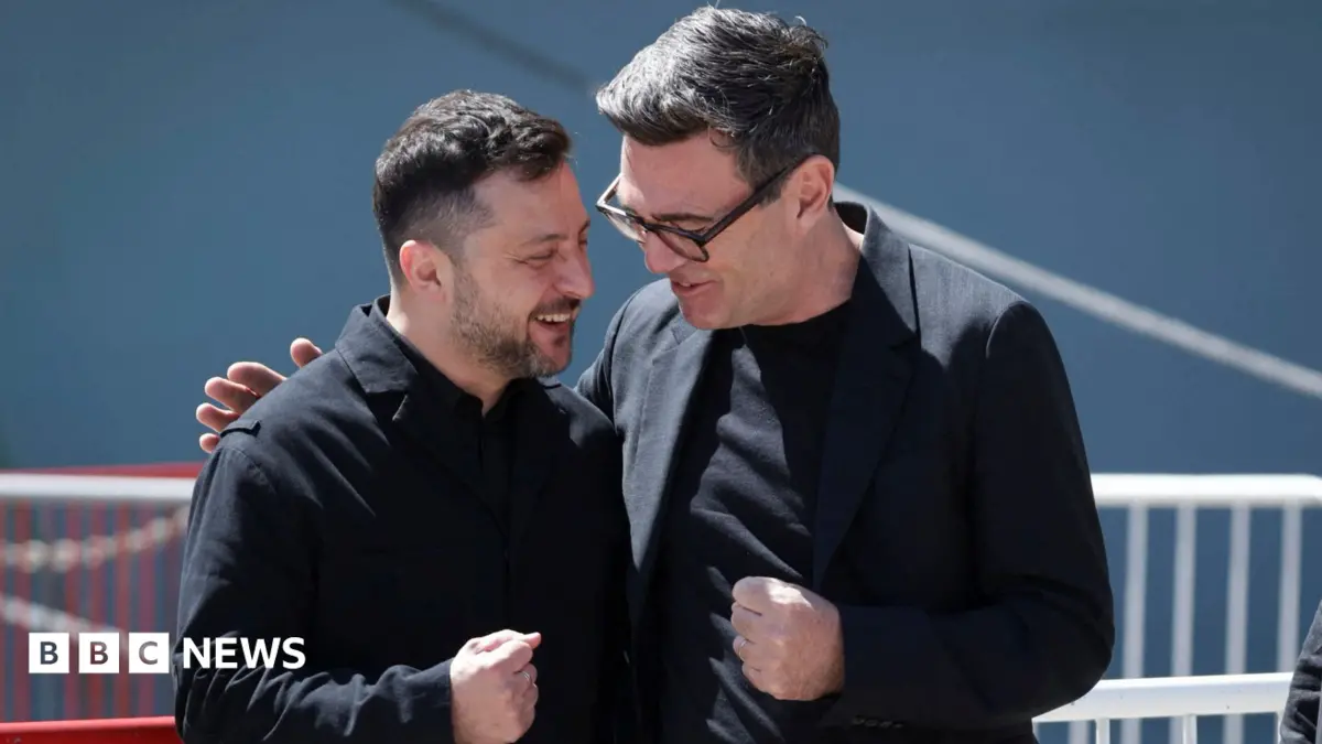 Ukraine's President Zelensky Holds Discussions with Prime Minister Burnham in London