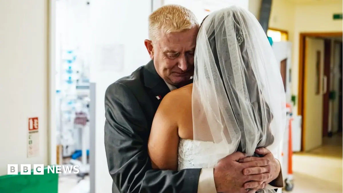 Sinéad Jackson Wears Wedding Dress to Hospital for Father's Bedside Visit