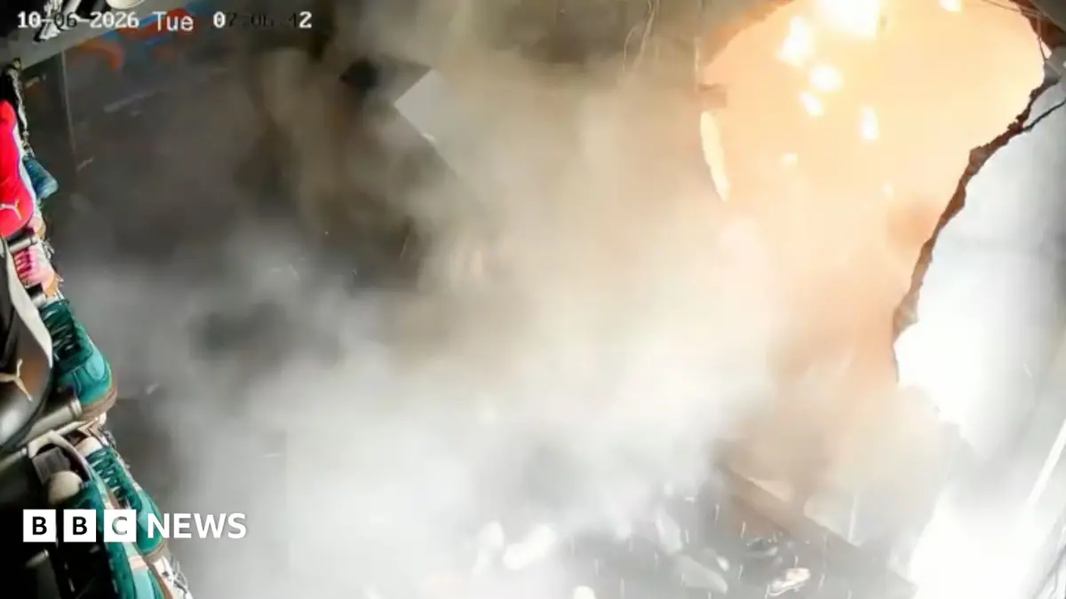 Indonesian Sneaker Shop Destroyed by Explosion, Gas Leak Suspected by Police