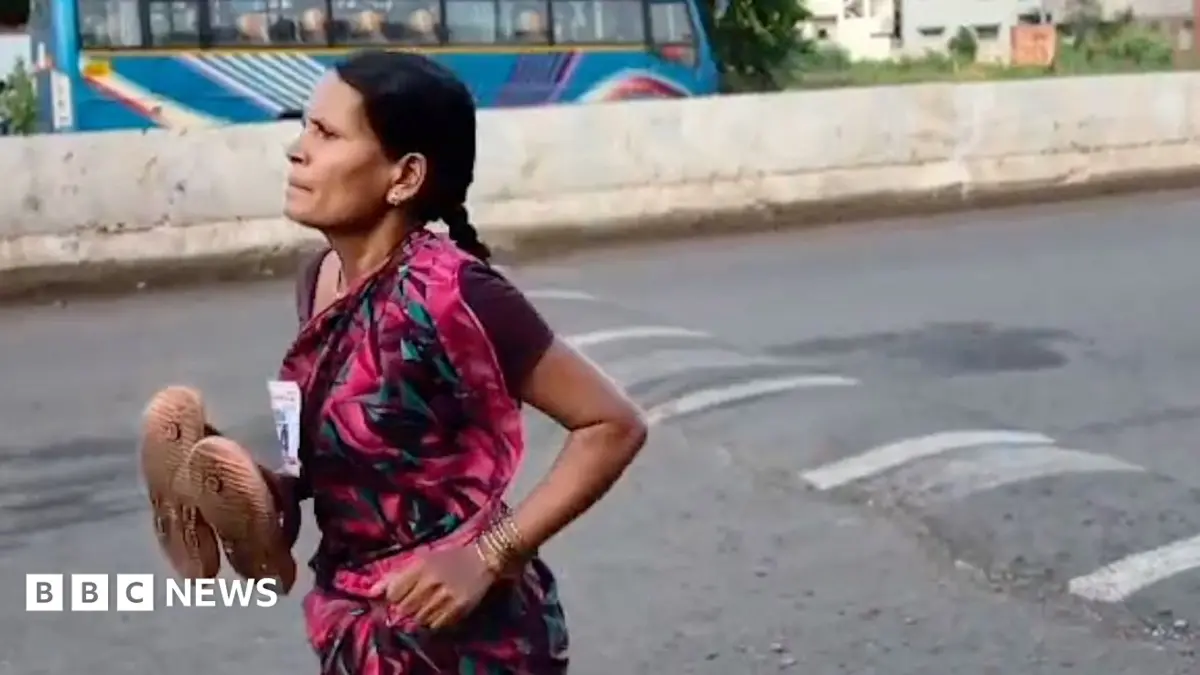 Indian Mother Runs Barefoot to Secure Daughter's School Place, Exposing Education Funding Shortfall