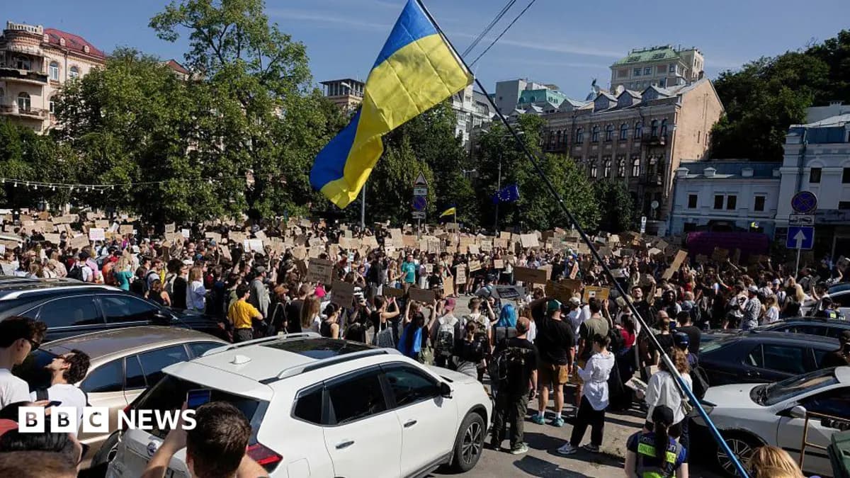 Ukraine Protests Target Zelensky After Defence Minister Mykhailo Fedorov's Dismissal