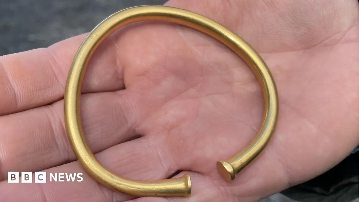 Metal Detectorist Unearths Bronze Age Gold Bracelet in Welsh Field