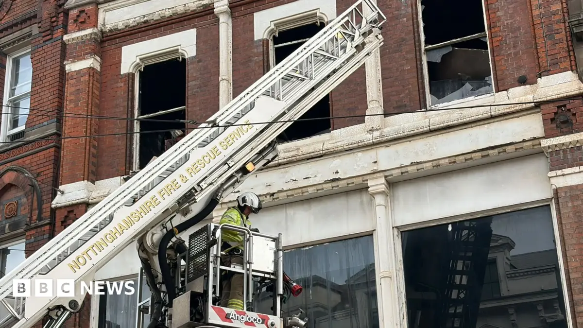 Two Boys, 12 and 14, Arrested Following Major Fire at Nottingham's Escobar Building