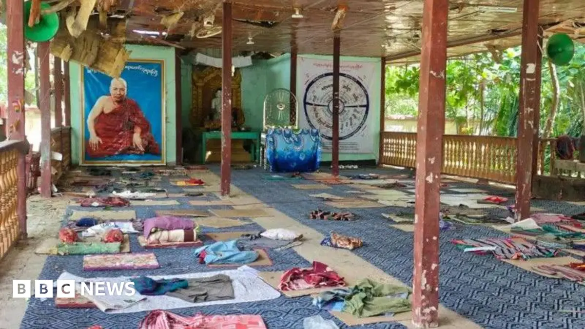 Myanmar Military Strike Kills Fourteen Civilians at Monastery Retreat