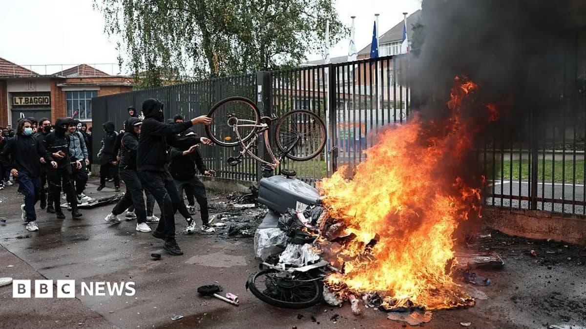 France Detains 400 Students as High School Protests Over Conditions Intensify