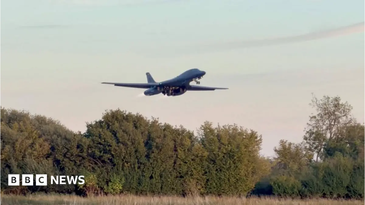 US Air Force Bombers Depart RAF Fairford After Iranian Missile Strikes