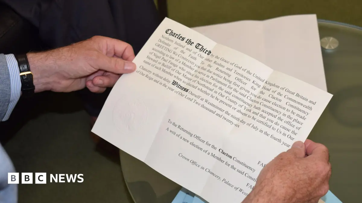 Clacton By-Election Confirmed for 13 August After Nigel Farage Resignation