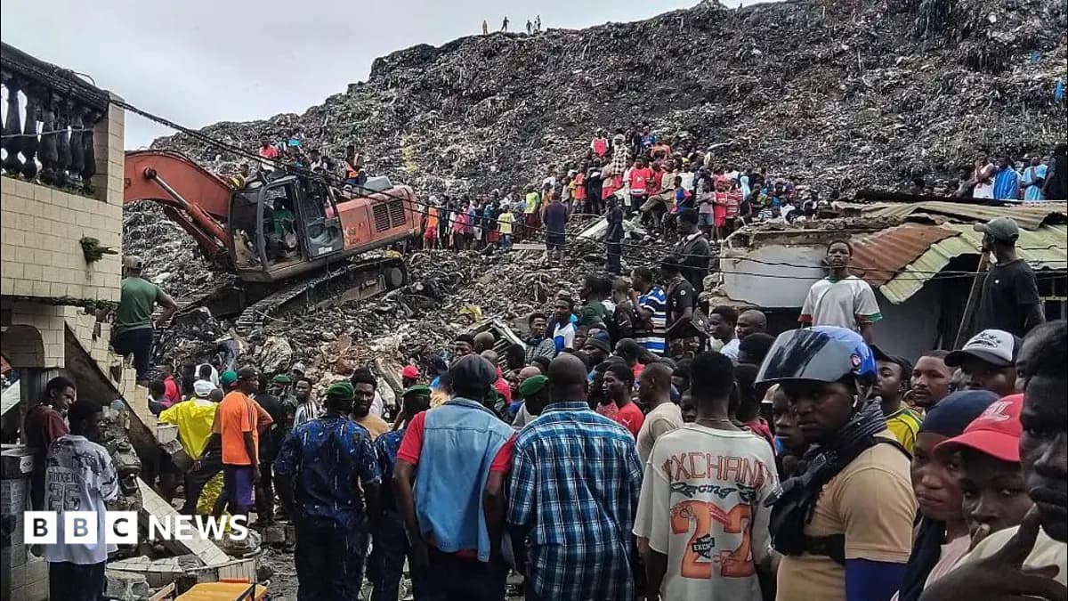 Conakry Rubbish Landfill Collapse Buries Homes, Kills 30 Guinean Residents
