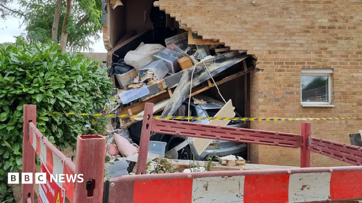 Man Arrested After Vehicle Collides with House in Derbyshire Village