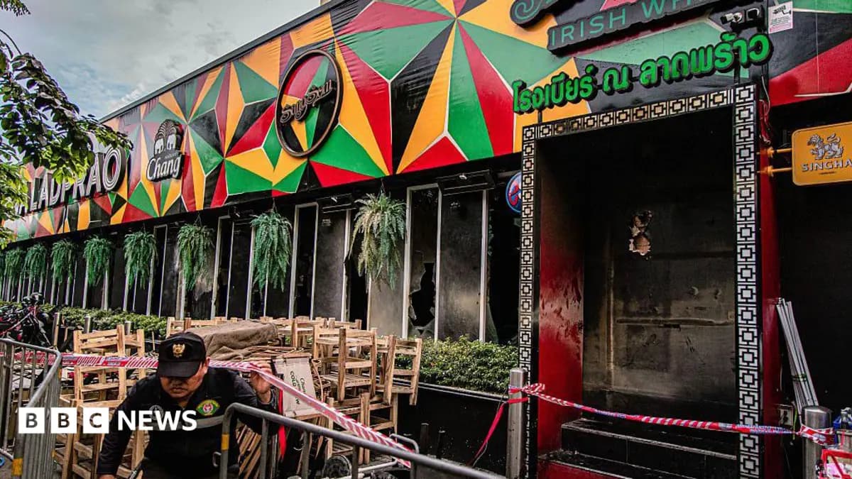 Thirty Patrons Perish, Emergency Exits Blocked in Bangkok Bar Fire