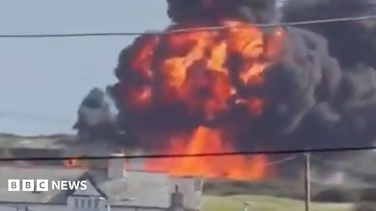 RAF Hawk Jet Crew Eject Safely Before Cornwall Training Crash