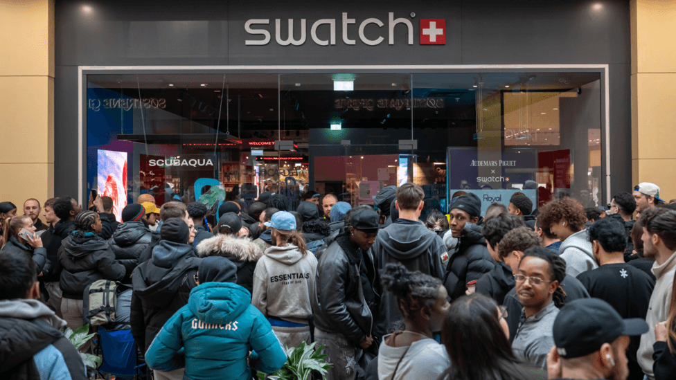 Swatch Closes UK Stores as Huge Queues Form for £335 Limited Edition Watch Launch