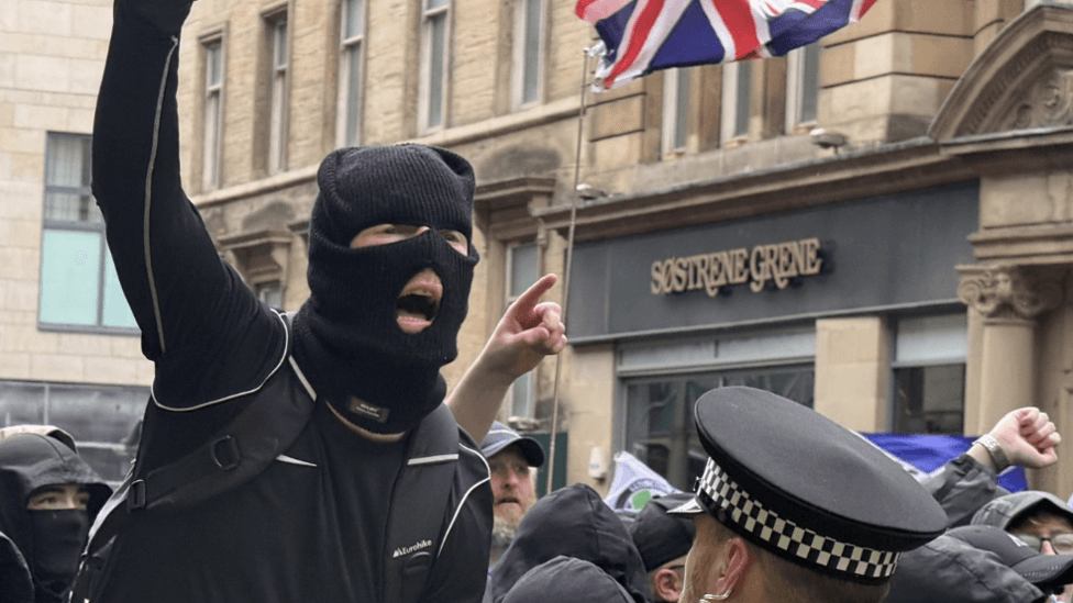Masked Group Disrupts Glasgow Anti-Racism Rally; One Arrested, Projectiles Thrown
