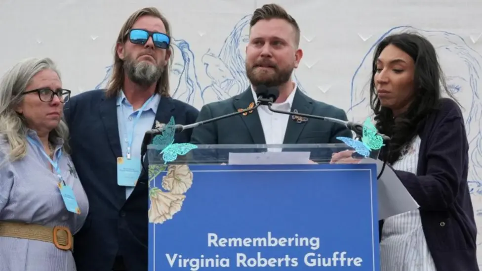 Virginia Giuffre's Family Holds Washington Vigil as King Charles III Arrives for State Visit