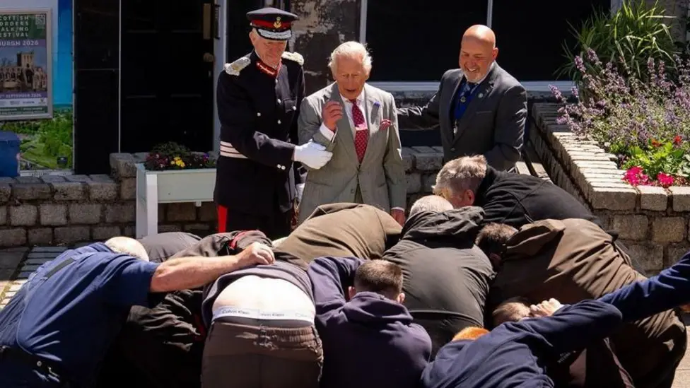 King Charles Launches Jedburgh Hand Ba' Game Amidst Historic Scottish Borders Visit
