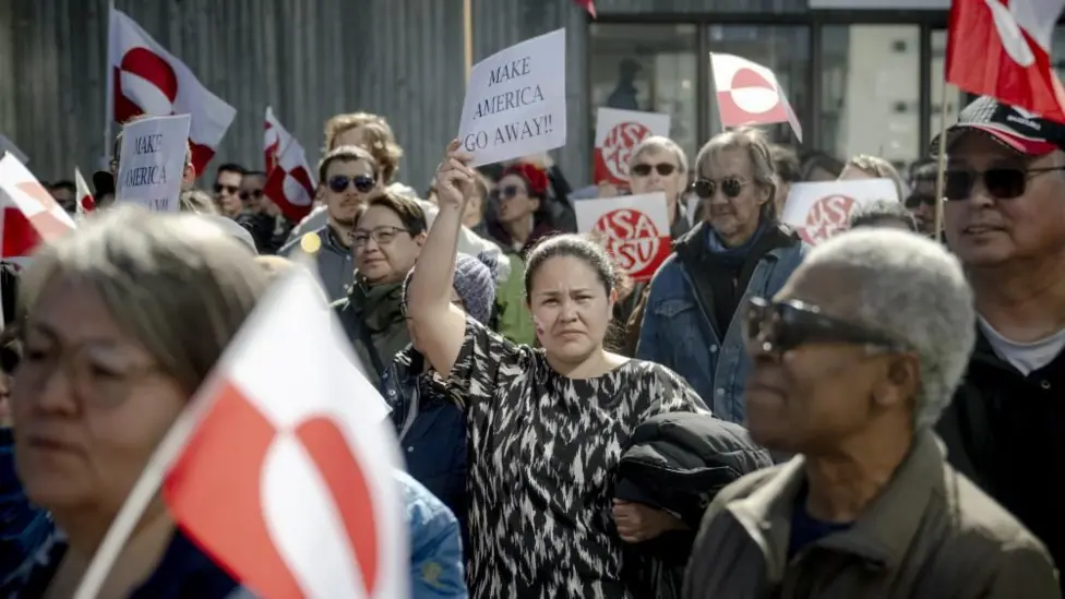 Hundreds Protest Outside New US Consulate in Nuuk Against Donald Trump's Greenland Ambitions