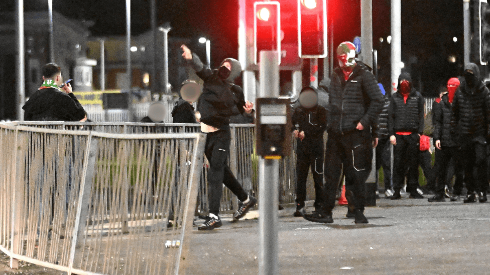 Disorder Erupts Ahead of Irish Cup Semi-Final, Nine Officers Injured