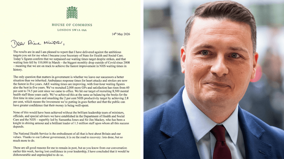 Wes Streeting Resigns as Health Secretary, Challenges Starmer's Labour Leadership