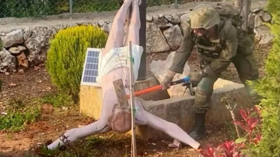 Israeli Soldiers Punished for Lebanon Jesus Statue Vandalism in Debel, November 2024