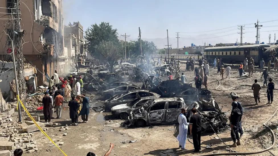 Balochistan Train Blast Kills 20 Military Personnel Near Quetta Station