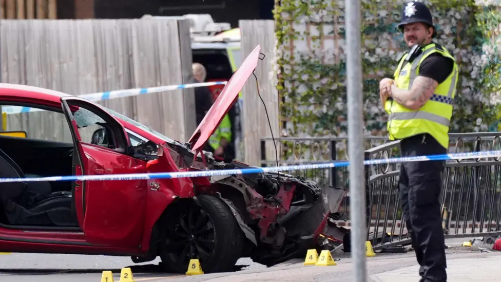 Arnold Town Centre Car Crash Leaves One Pedestrian Critically Injured