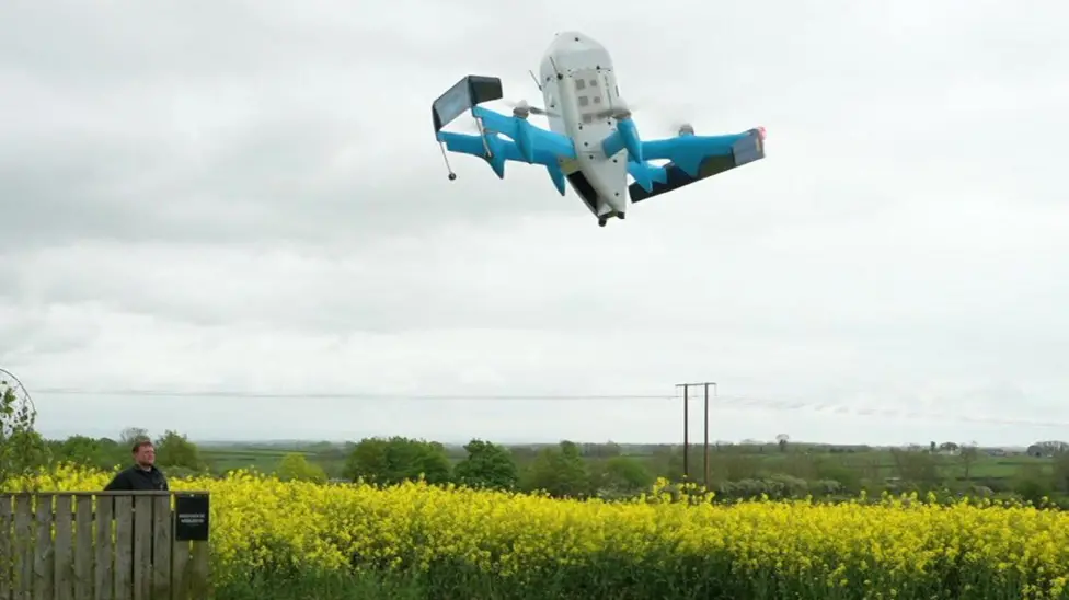 Amazon Launches Drone Delivery Service in Darlington, Utilising MK30 Drones for UK First